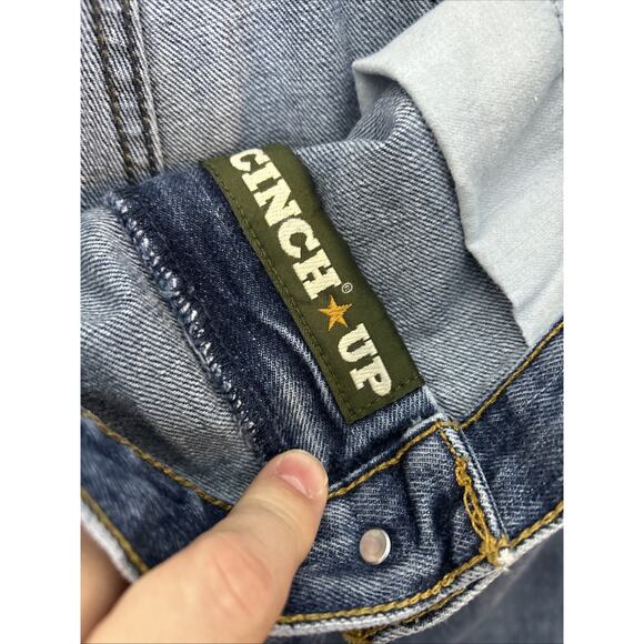 Cinch Men's Green Label Rigid Dark Stone Jeans Size 38 Blue Western Relaxed - Picture 9 of 10